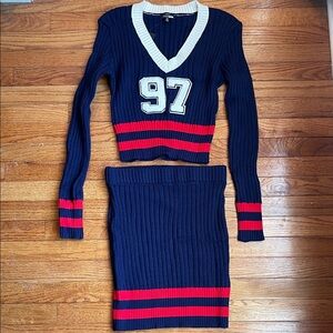 Fashion Nova Sweater Skirt Set